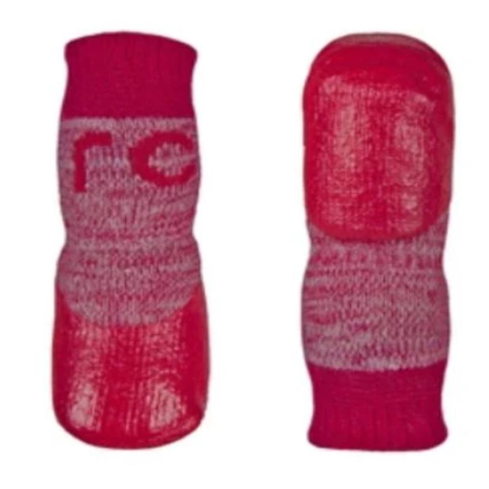 Hot Pink PAWK anti slip dog socks boot booties slippers Size Extra Small